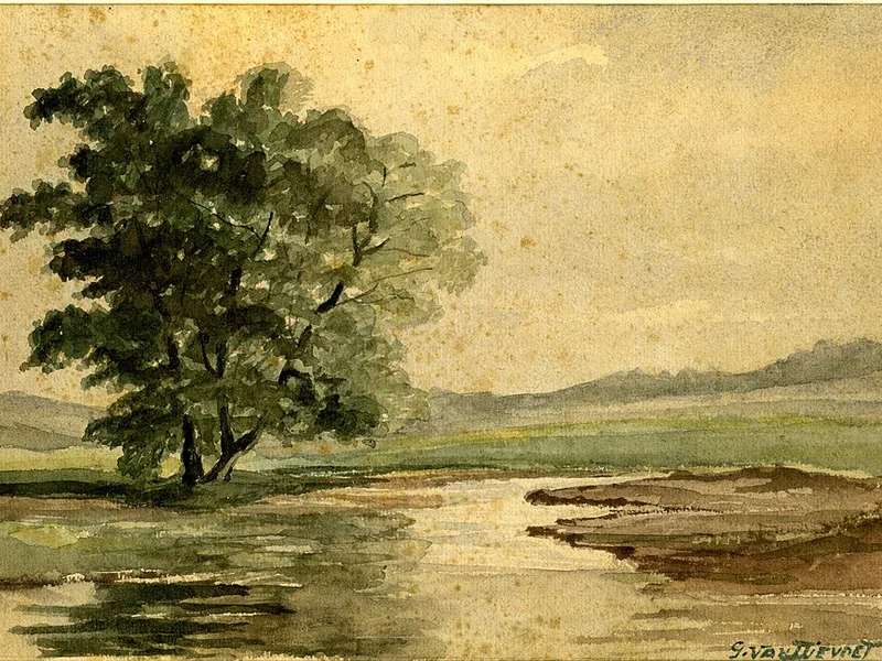 1875-Gabriel Van Dievoet - Stagno